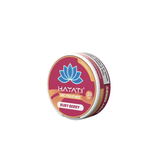 Buy cheapest online Hayati Nic Pouches – 20MG Nicotine Ruby Berry at lowest price in uk