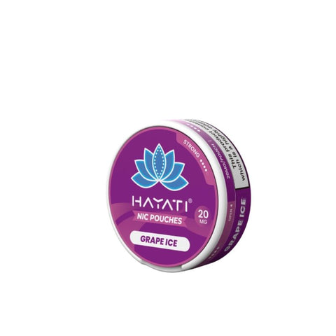 Buy cheapest online Hayati Nic Pouches – 20MG Nicotine Grape Ice at lowest price in uk