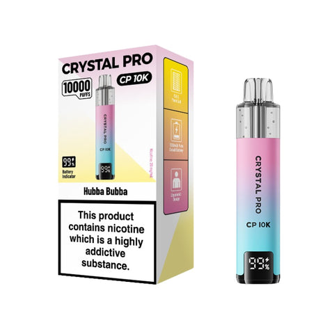 Buy cheapest online Crystal Pro CP 10000 Puffs Disposable Vape Hubba Bubba at lowest price in uk