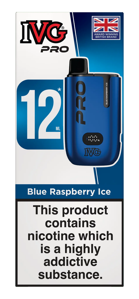 Buy cheapest online IVG Pro 12 Prefilled Vape Kit - Compliant June 1st (Ban Proof) Blue Raspberry Ice at lowest price in uk