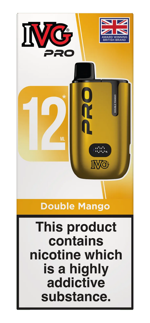 Buy cheapest online IVG Pro 12 Prefilled Vape Kit - Compliant June 1st (Ban Proof) Double Mango at lowest price in uk