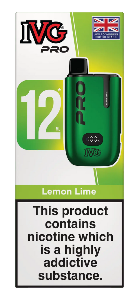 Buy cheapest online IVG Pro 12 Prefilled Vape Kit - Compliant June 1st (Ban Proof) Lemon Lime at lowest price in uk