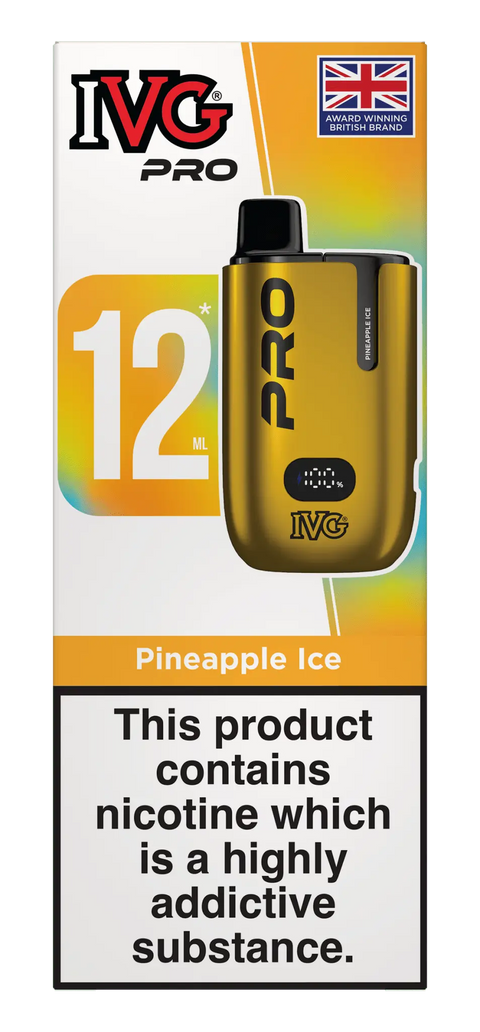 Buy cheapest online IVG Pro 12 Prefilled Vape Kit - Compliant June 1st (Ban Proof) Pineapple Ice at lowest price in uk