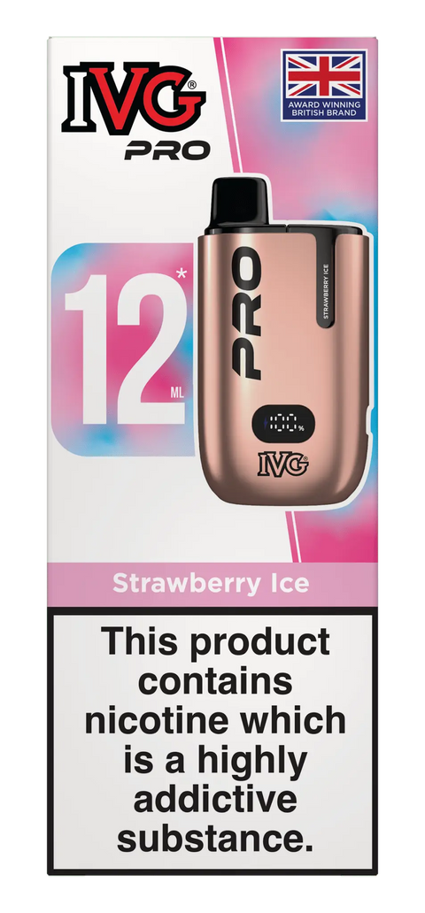 Buy cheapest online IVG Pro 12 Prefilled Vape Kit - Compliant June 1st (Ban Proof) Strawberry Ice at lowest price in uk