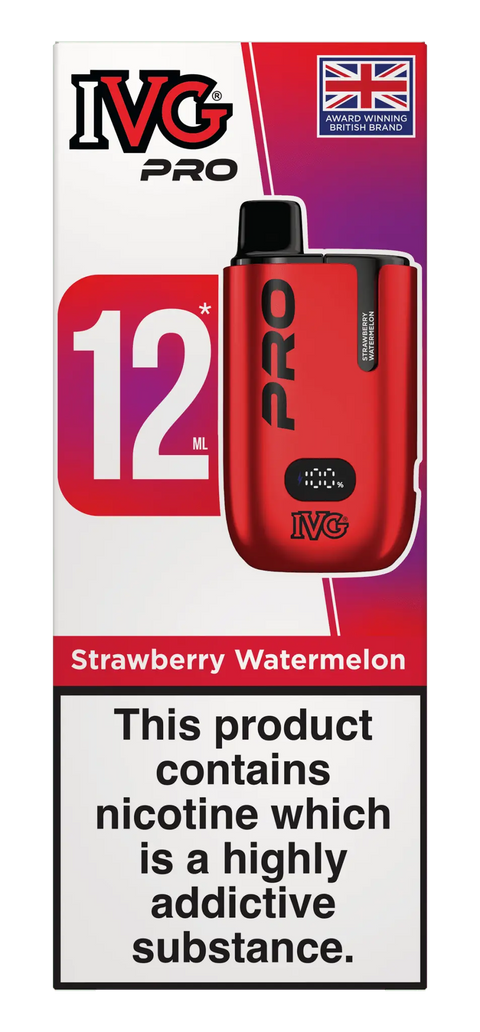 Buy cheapest online IVG Pro 12 Prefilled Vape Kit - Compliant June 1st (Ban Proof) Strawberry Watermelon at lowest price in uk