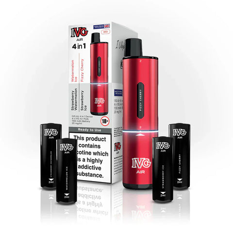 Buy cheapest online 4 in 1 IVG Air 2400 Puffs Prefilled Pod Kit - Complaint June 1st (Ban Proof) at lowest price in uk