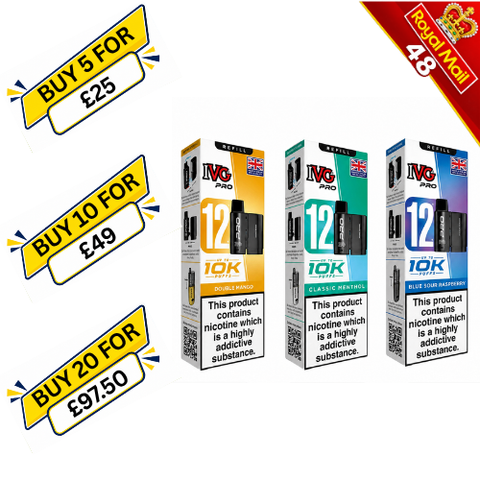 Buy cheapest online IVG Pro 12 Prefilled Pod at lowest price in uk