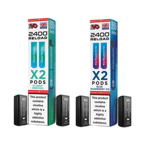 Buy cheapest online IVG 2400 2 In 1 Reload Pods 20mg - Compliant June 1st (Ban Proof) at lowest price in uk