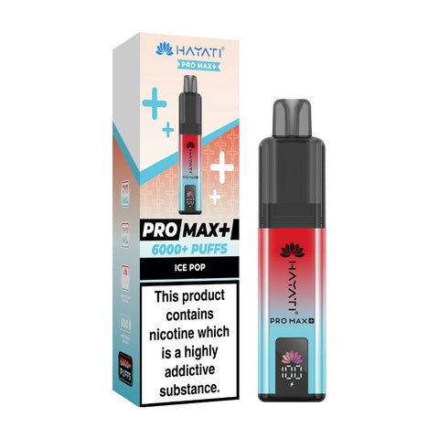 Buy cheapest online Hayati Pro Max+ 6000 Pod Kit - Pack of 5 (Ban Proof) Ice Pop at lowest price in uk