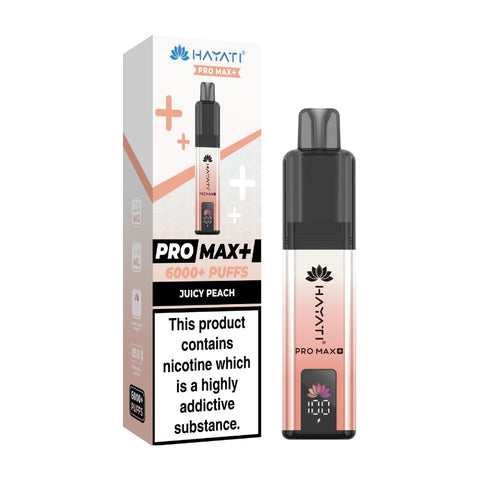 Buy cheapest online Hayati Pro Max+ 6000 Pod Kit - Complaint June 1st (Ban Proof) Juicy Peach at lowest price in uk