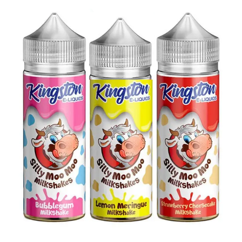 Buy cheapest online Kingston Silly Moo Moo Milkshakes 100ML E-Liquid Shortfill at lowest price in uk