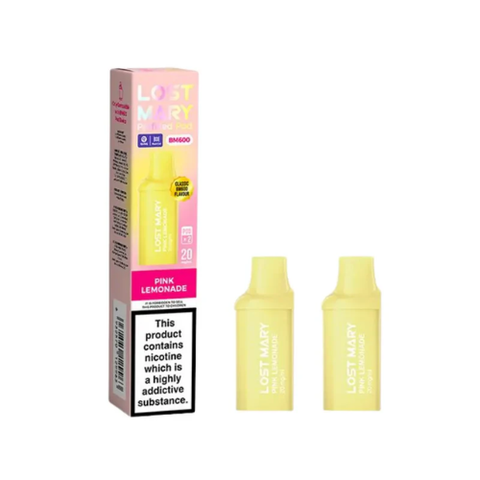 Buy cheapest online Lost Mary BM600 Replacement Pods - Pack of 2 Pink Lemonade at lowest price in uk