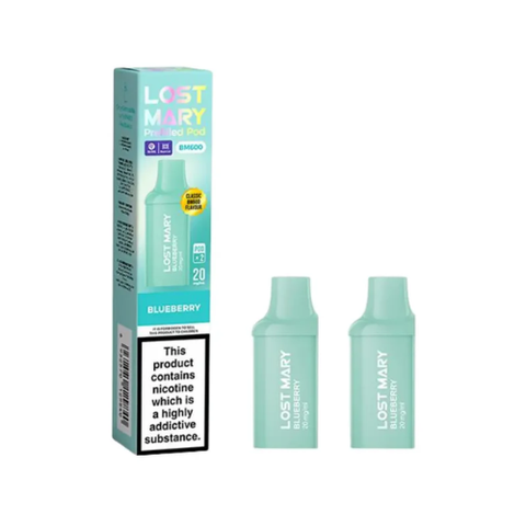Buy cheapest online Lost Mary BM600 Replacement Pods - Pack of 2 Blueberry at lowest price in uk