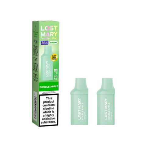 Buy cheapest online Lost Mary BM600 Replacement Pods - Pack of 2 Double Apple at lowest price in uk