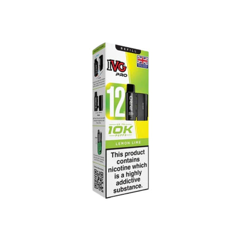 Buy cheapest online IVG Pro 12 Prefilled Pod - Compliant June 1st (Ban Proof) Lemon Lime at lowest price in uk