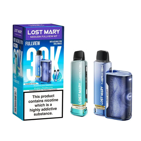 Buy cheapest online Lost Mary Nera 30K Full View Prefilled Pod Kit - Complaint June 1st (Ban Proof) Blueberry Edition at lowest price in uk