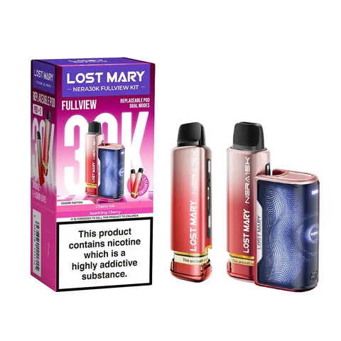 Buy cheapest online Lost Mary Nera 30K Full View Prefilled Pod Kit - Complaint June 1st (Ban Proof) Cherry Edition at lowest price in uk