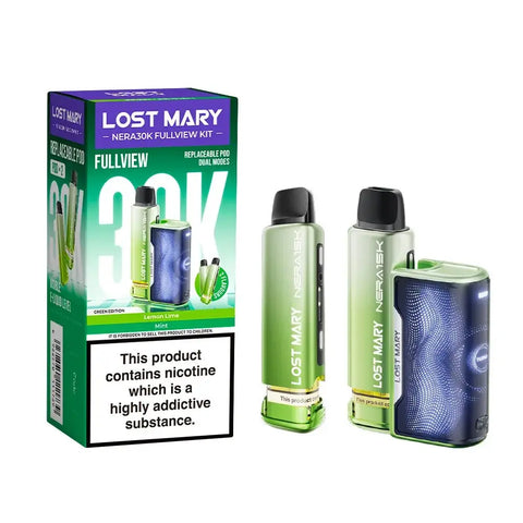 Buy cheapest online Lost Mary Nera 30K Full View Prefilled Pod Kit - Complaint June 1st (Ban Proof) Green Edition at lowest price in uk