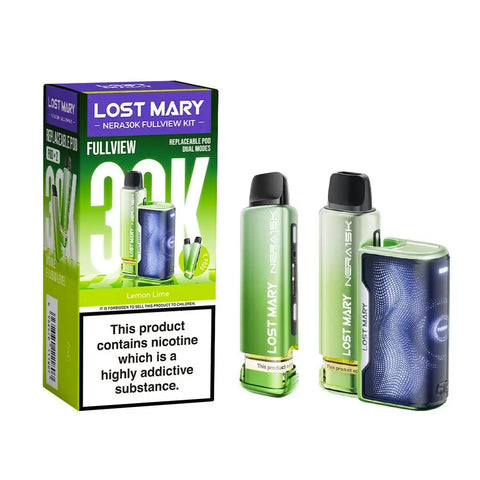 Buy cheapest online Lost Mary Nera 30K Full View Prefilled Pod Kit - Complaint June 1st (Ban Proof) Lemon Lime at lowest price in uk