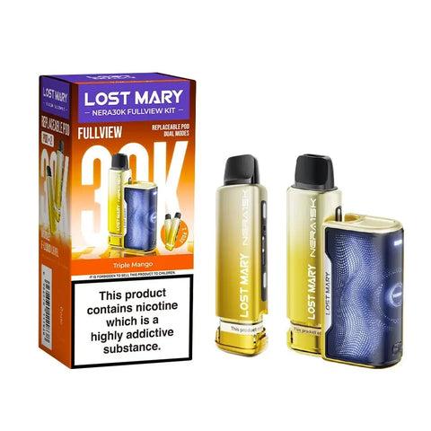 Buy cheapest online Lost Mary Nera 30K Full View Prefilled Pod Kit - Complaint June 1st (Ban Proof) Triple Mango at lowest price in uk