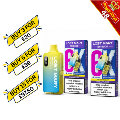 Buy cheapest online Lost Mary BM6000 Prefilled Pod Kit at lowest price in uk