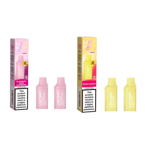 Buy cheapest online Lost Mary BM600 Replacement Pods - Pack of 2 (Ban Proof) at lowest price in uk