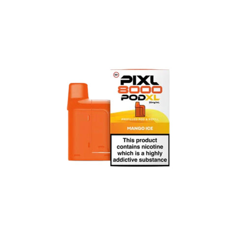 Buy cheapest online PIXL 8000 Prefilled Pods - Compliant June 1st (Ban Proof) Mango Ice at lowest price in uk