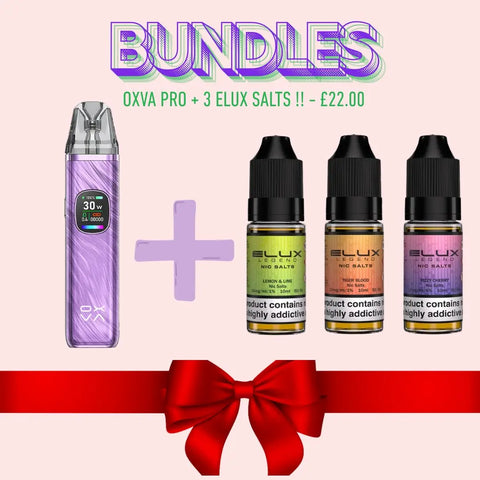 Buy cheapest online Oxva Pro 2 + 3 x Elux Legend Nicsalt Bundle at lowest price in uk