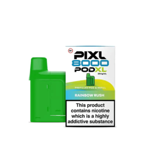 Buy cheapest online PIXL 8000 Prefilled Pods Rainbow Rush at lowest price in uk