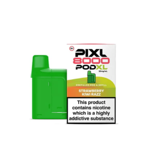 Buy cheapest online PIXL 8000 Prefilled Pods Strawberry Kiwi Razz at lowest price in uk
