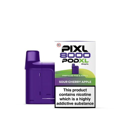 Buy cheapest online PIXL 8000 Prefilled Pods Sour Cherry Apple at lowest price in uk