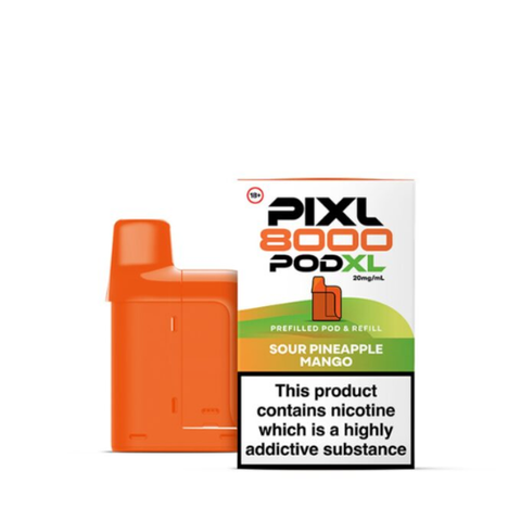 Buy cheapest online PIXL 8000 Prefilled Pods Sour Pineapple Mango at lowest price in uk