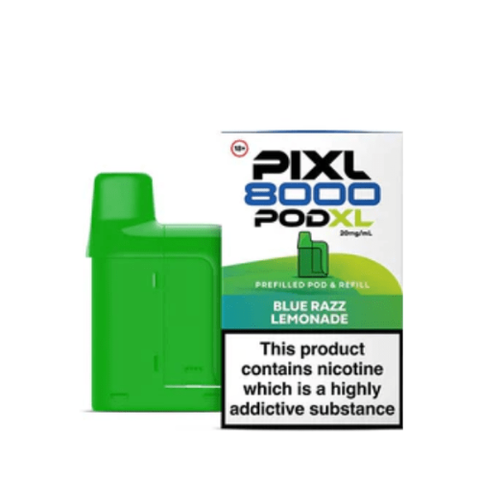 Buy cheapest online PIXL 8000 Prefilled Pods Blue Razz Lemonade at lowest price in uk