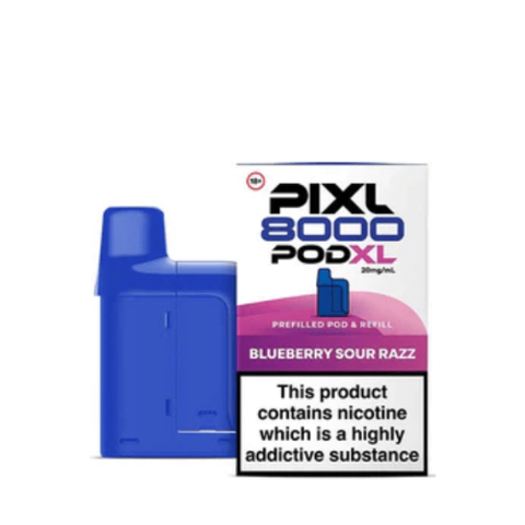Buy cheapest online PIXL 8000 Prefilled Pods Blueberry Sour Razz at lowest price in uk