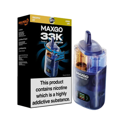 Buy cheapest online RELX Max Go 33000 Puffs Prefilled Vape kit - (Ban Proof) Pineapple Ice Lemon Lime at lowest price in uk