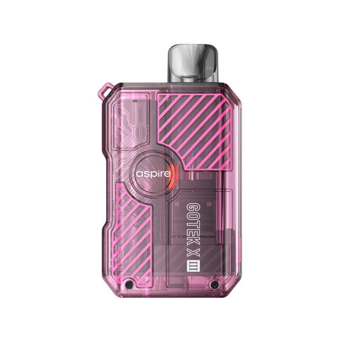 Buy cheapest online Aspire Gotek X III Pod Vape Kit Pink at lowest price in uk