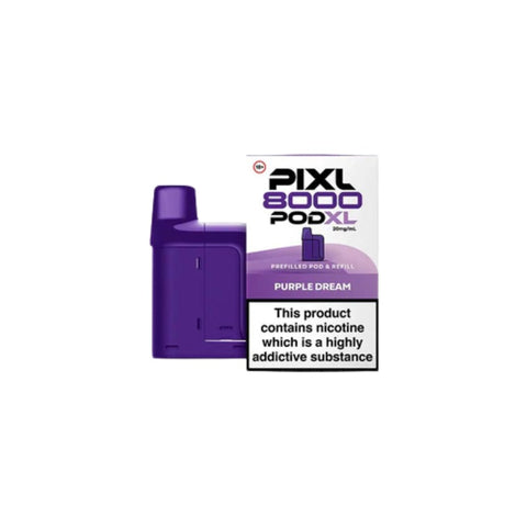 Buy cheapest online PIXL 8000 Prefilled Pods - Compliant June 1st (Ban Proof) Purple Dream at lowest price in uk