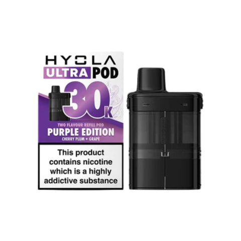 Buy cheapest online Hyola Ultra 30K Prefilled Pods - Compliant Post June 1st (Ban Proof) Purple Edition at lowest price in uk