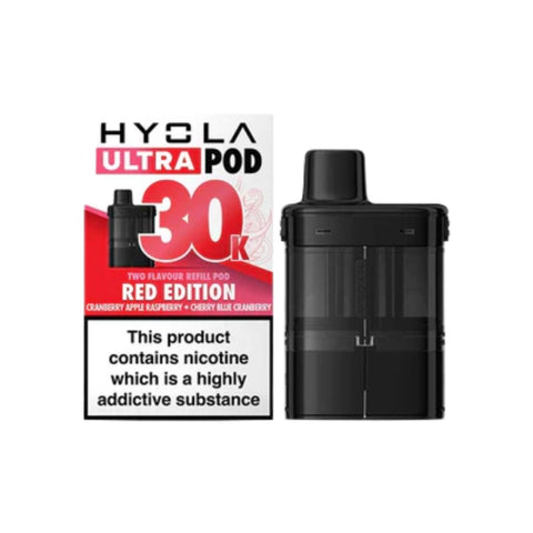 Buy cheapest online Hyola Ultra 30K Prefilled Pods - Compliant Post June 1st (Ban Proof) Red Edition at lowest price in uk