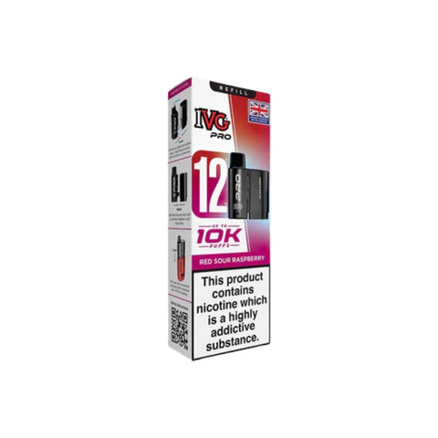 Buy cheapest online IVG Pro 12 Prefilled Pod - Compliant June 1st (Ban Proof) Red Sour Raspberry at lowest price in uk