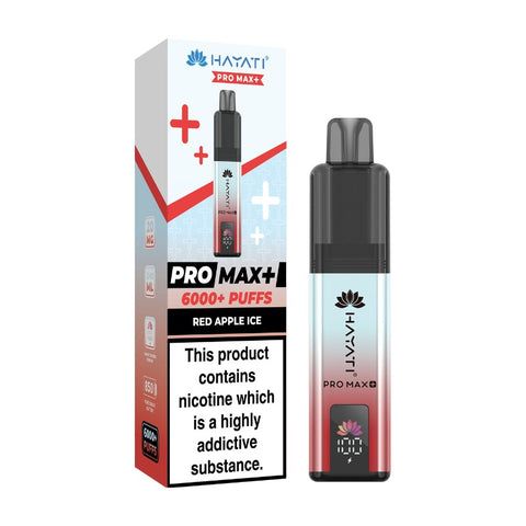 Buy cheapest online Hayati Pro Max+ 6000 Pod Kit - Pack of 5 (Ban Proof) Red Apple Ice at lowest price in uk