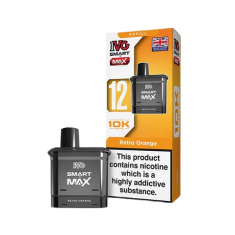 Buy cheapest online IVG Smart Max Prefilled Pods - Compliant June 1st (Ban Proof) Retro Orange at lowest price in uk