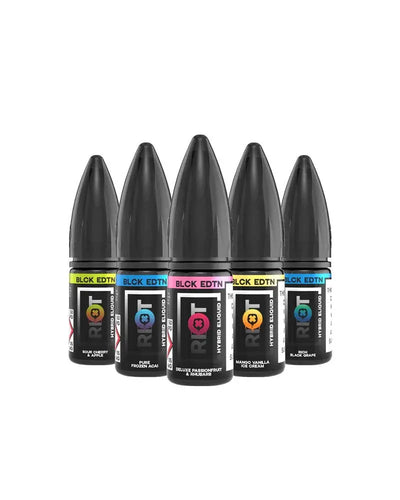 Buy cheapest online Riot Salts Black Edition 10ml (Any 10 for £15.99) at lowest price in uk