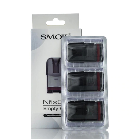 Buy cheapest online SMOK Nfix Pro Empty Replacement Pods - Pack of 3 at lowest price in uk