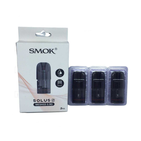 Buy cheapest online SMOK SOLUS 2 REPLACEMENT MESHED PODS 0.9 Ohm - Pack of 3 at lowest price in uk