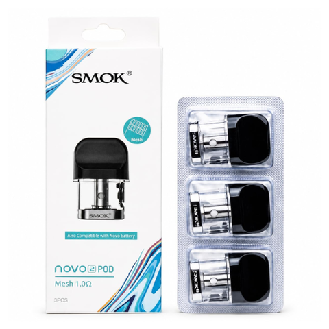 Buy cheapest online Smok NOVO 2 Replacement Pods MESH 1.0 Ohm - Pack of 3 at lowest price in uk