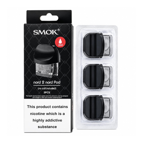 Buy cheapest online Smok Nord 2 Replacement Pods - Pack of 3 at lowest price in uk