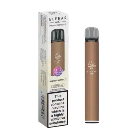Buy cheapest online Elfbar 600 Prefilled Pod Kit - Complaint June 1st (Ban Proof) Snoow Tobacco at lowest price in uk