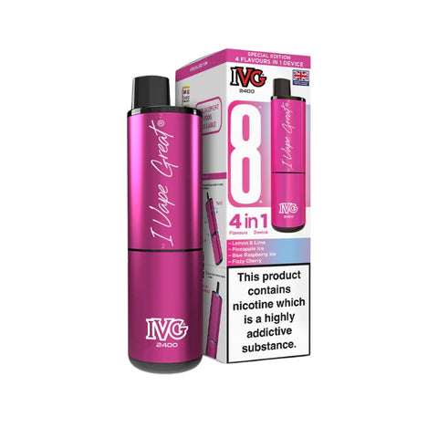 Buy cheapest online IVG 2400 Prefilled Pod Kit - Complaint June 1st (Ban Proof) Special Edition (4 in 1) at lowest price in uk
