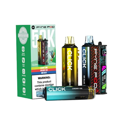Buy cheapest online Pyne Pod Click 50000 Puffs Prefilled Vape kit - Pack of 5 (Ban Proof) Special Edition at lowest price in uk